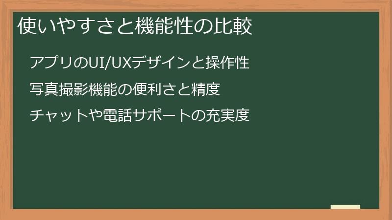 使いやすさと機能性の比較